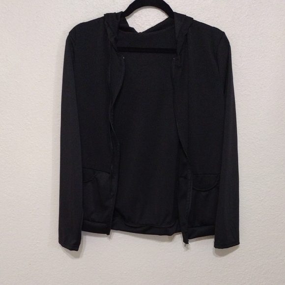 Black Track Pants with Slim Fit and High Collar - Picture 3 of 9